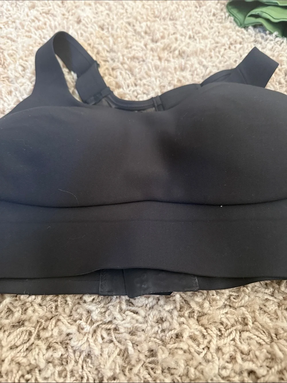 ALO Yoga Black Logo Sports Bra with Back Tag